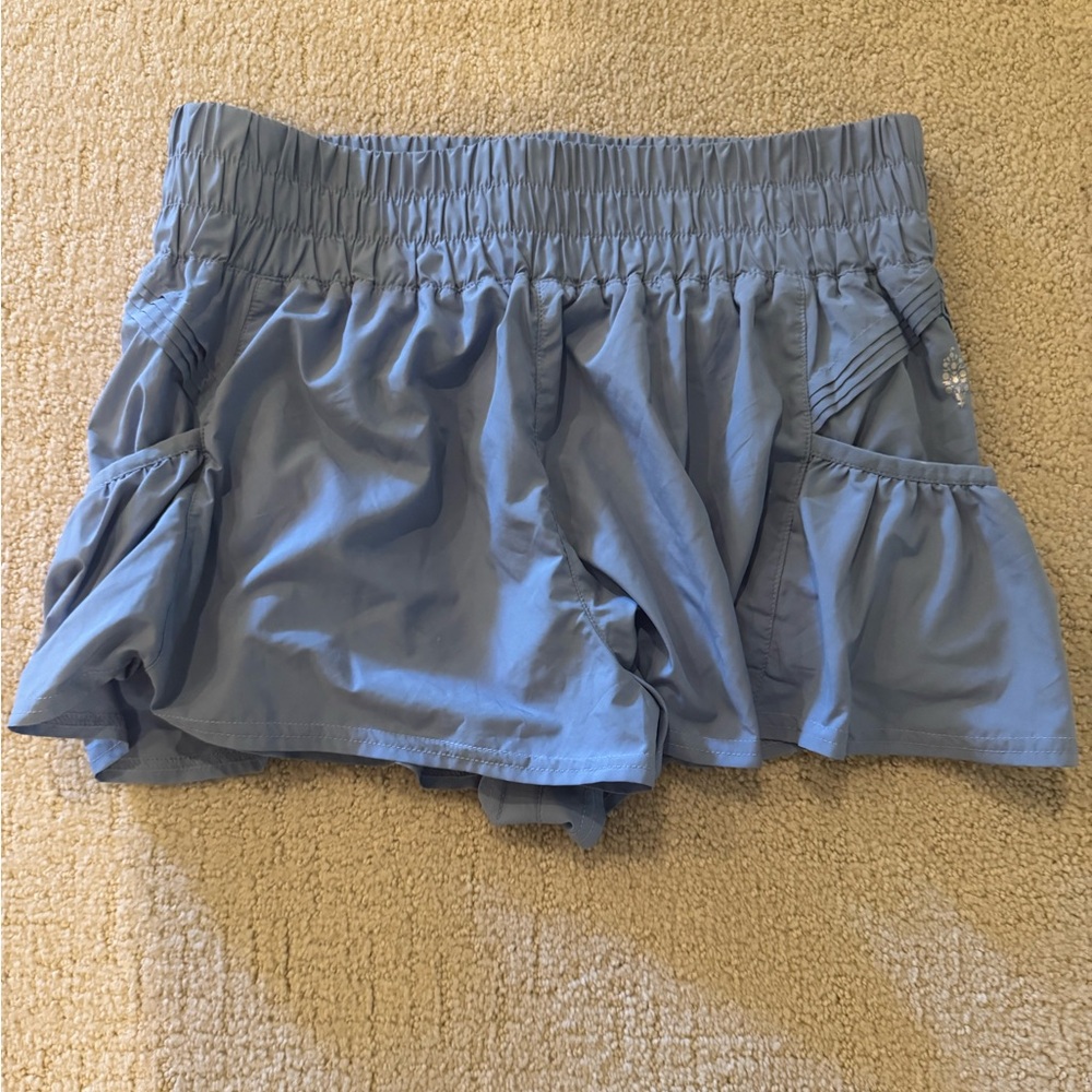 FP Movement Get Your Flirt On Blue Women's Shorts - Size Medium